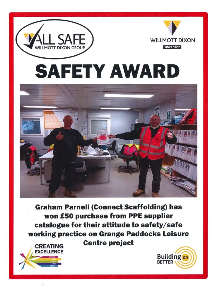 Graham Parnell Safety Award At Grange Paddocks Leisure Centre