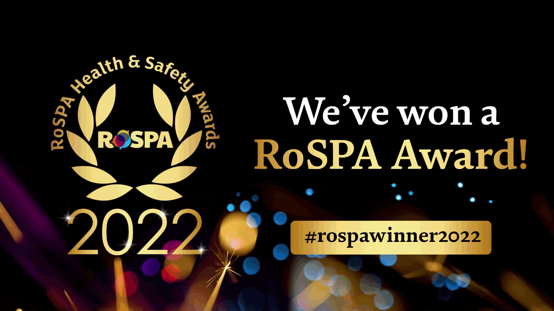 we've won a rospa award